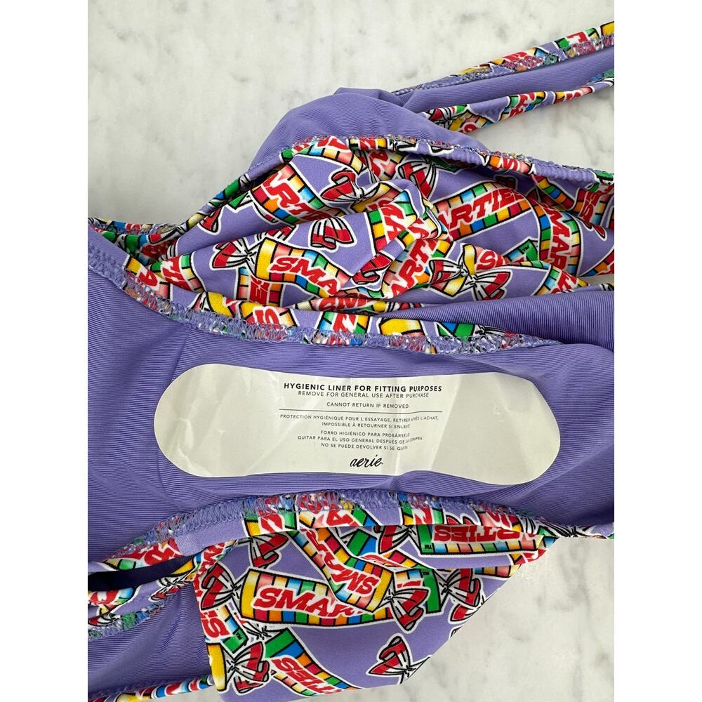 Aerie Swimwear One Piece Smarties Purple Small Petite NEW - Picture 5 of 7